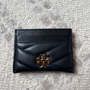 Tory Burch Black Quilted Card Holder